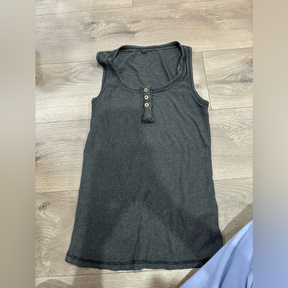 Button down tank top